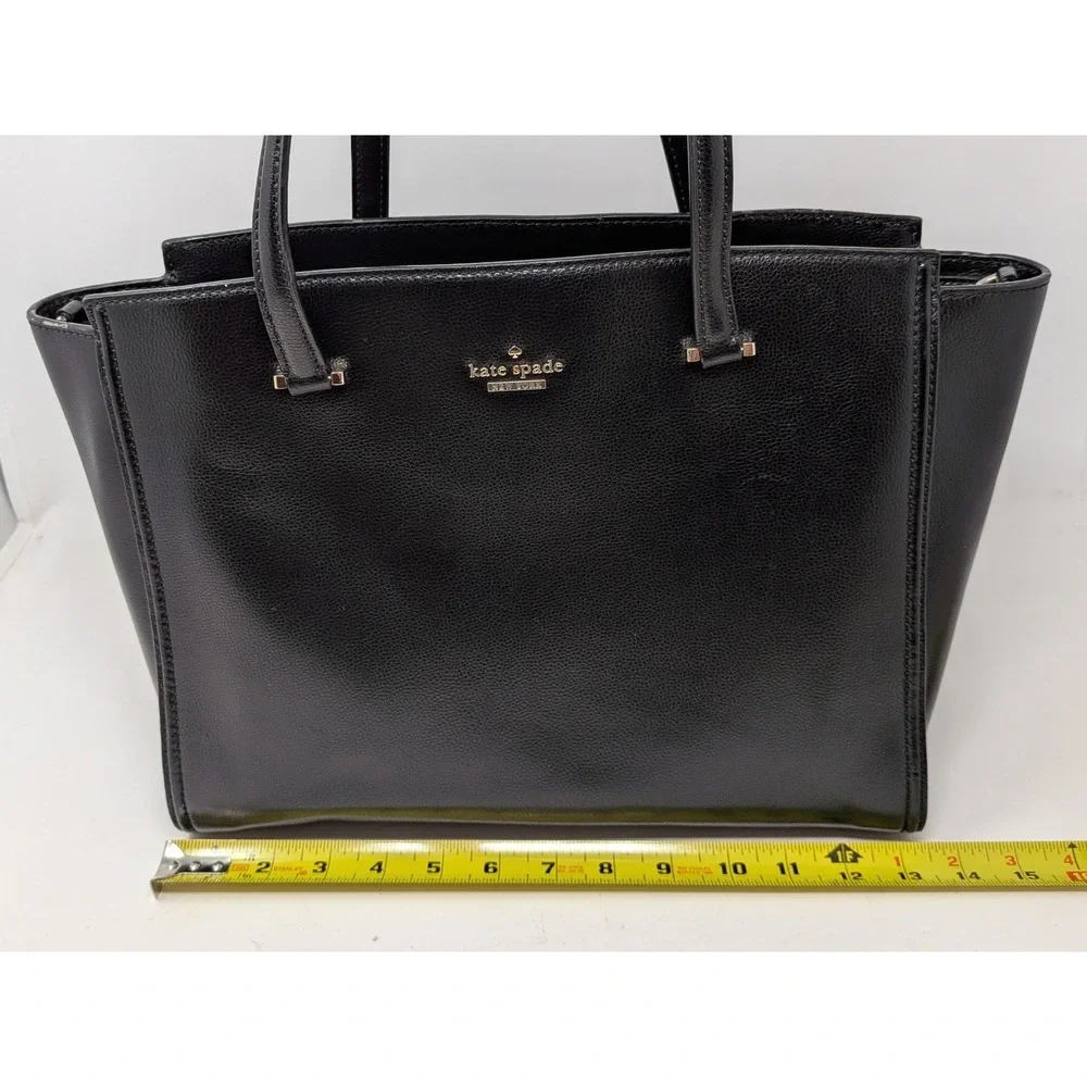 KATE SPADE Patterson Drive Geraldine Satchel Tote Purse Black WKRU5651 - READ